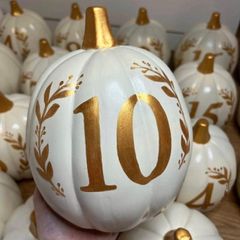 Pumpkin table numbers