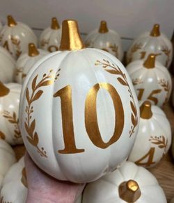 Pumpkin table numbers