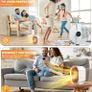 1200W Ceramic Plug in Fan Heater, Portable Electric Heaters with 2 Heat Modes, Anti-Dumping, Anti-Overheating, Safe and Environmentally Friendly,for Bedroom,Living Room,Office (White) Image 7