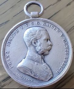 Austro-Hungarian Silver Medal for Bravery (Der Tapferkeit) 1st Class Franz Joseph I