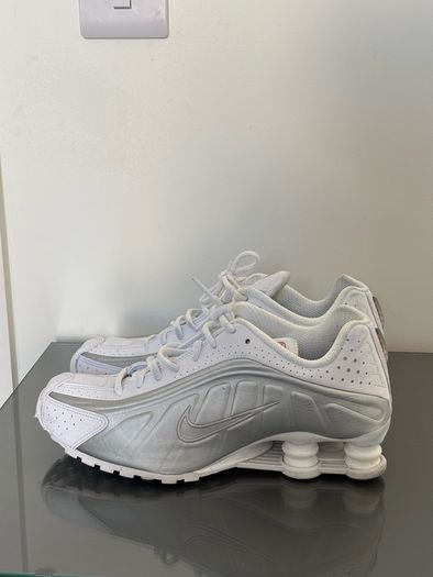 Nike Shox R4 White/Metallic Silver