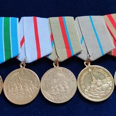7 Medals Ussr Wwii Soviet Set
