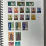 Collections. Starter collection with used stamps in Blue 22-ring binder with countries from Anguilla to Japan. Includes 56 images. Image 2