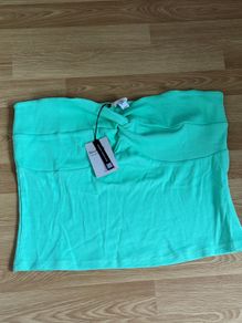 River Island Neon green bandeau top Size 18 New with tags
