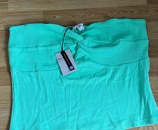 River Island Neon green bandeau top Size 18 New with tags