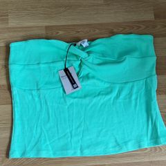 River Island Neon green bandeau top Size 18 New with tags