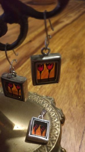 Handcrafted silver set
