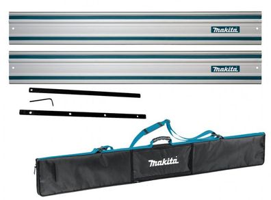Makita 199141-8 1.5m Guide Rails & Connector Twin Pack & Bag