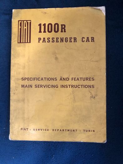 Fiat 1100r Manual