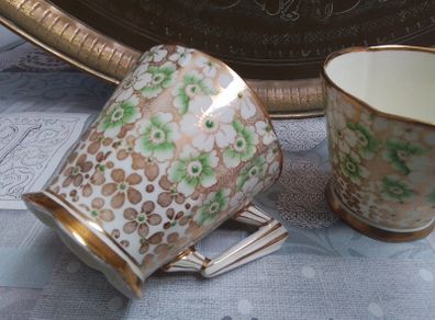 Two Royal Albert Art Deco Cups