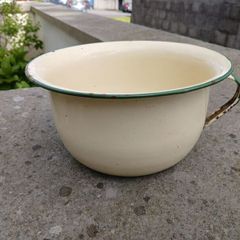 Vintage Enamel Ware Chamber Pot
