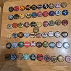 Large collection of vintage beer bottle caps