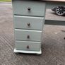 Painted pine dressing table with eight drawers Image 3
