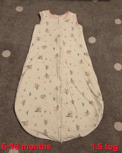 Baby Sleeping Bag / Sleepsack 1.5tog - 6-18 months size
