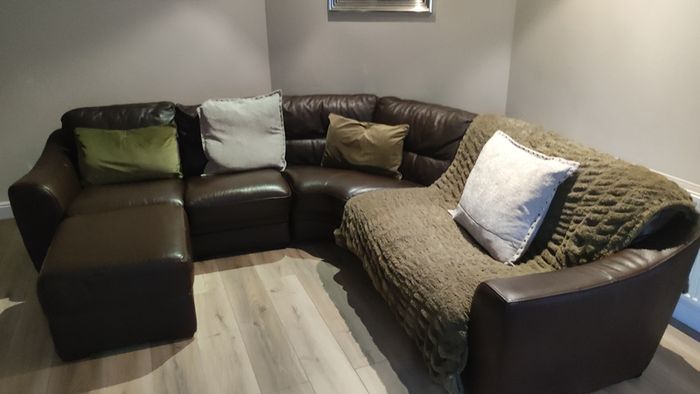 Leather couch