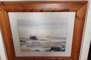 Vintage Hugh Brandon-Cox Large Landscape Print