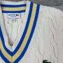 Lacoste Cable Knit Cricket Tennis Heavyweight Sleeveless Jumper Vest Mens XXL Image 3