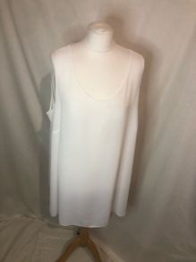 Evans sleeveless white top (size 24)