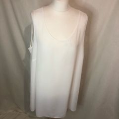 Evans sleeveless white top (size 24)