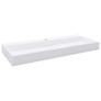 Wash Basin 120x46x11 cm Mineral Cast/Marble Cast White Image 2