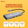 6in 1 Kodak-USB Type-C Adapter to HDTV-compatible PD Multi-splitter, 4K, 30Hz, T342 USB Hub 3.0, TF, SD, MacBook Multi-Converter Image 2