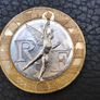 10 Francs Genie De La Bastille 1991Bi-Metallic Old Coin French Image 6