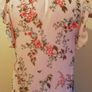 FREE POST New Look Pink Floral Top Blouse With Birds UK 8 EU 36 Excellent Condition Image 6