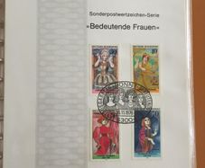 1976 Deutsche Bundespost (Germany) First Day Cover pages (23) in Lindner Album