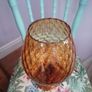 Mid-Century Italian Amber Glass Balloon Vase Image 9