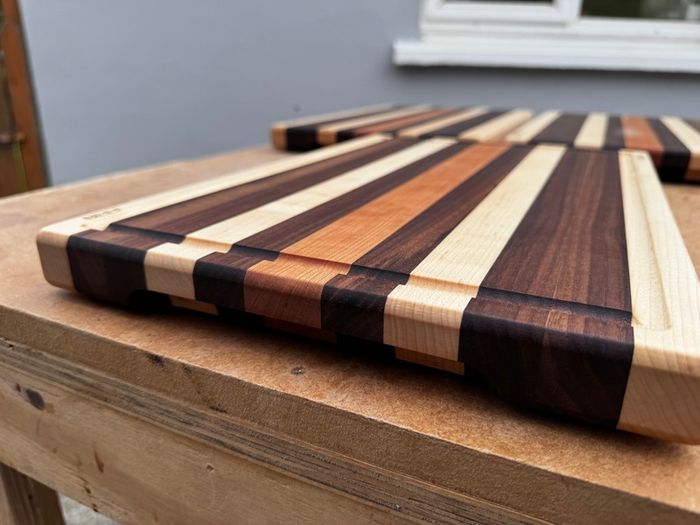 Handmade Solid Wood Chopping Boards - Walnut, Maple & Cherry