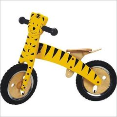 Kids Balance Bike - Bike Running Wooden Tiger