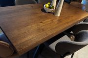 Smoked Oak Dining Table Brand New