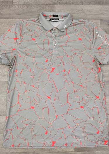 J.Lindeberg Marbled Golf Polo Shirt Mens XXL