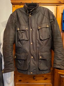 BELSTAFF waxed Trialmaster Pro motorcycle jacket.