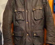 BELSTAFF waxed Trialmaster Pro motorcycle jacket.