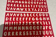 2 Packs Alphabet Stickers
