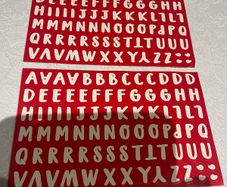 2 Packs Alphabet Stickers