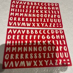 2 Packs Alphabet Stickers
