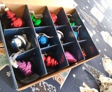 Retro Vintage Style Christmas Baubles