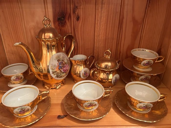Bondware Antique Demitasse Coffee Set