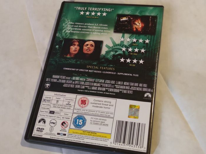 Cloverfield Dvd