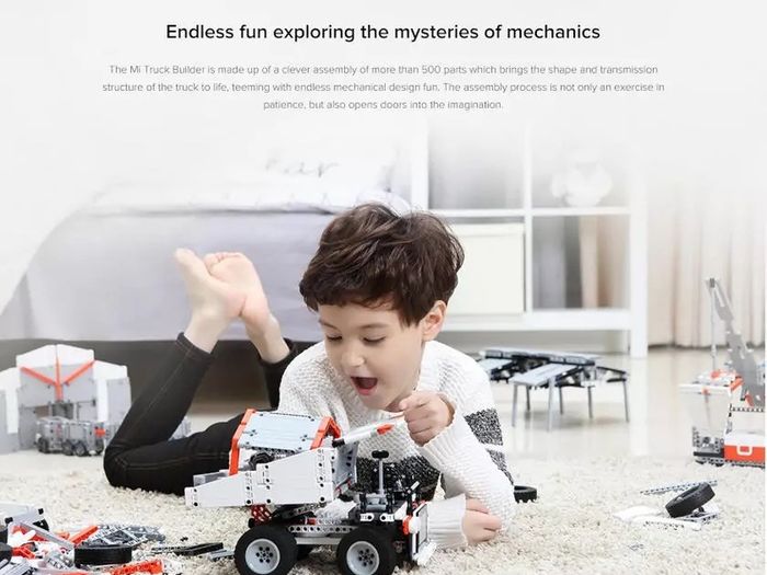 Xiaomi Mi Building Block Mine Truck Steering Wheel Control Dump Lift Smart Remote Control For Kids