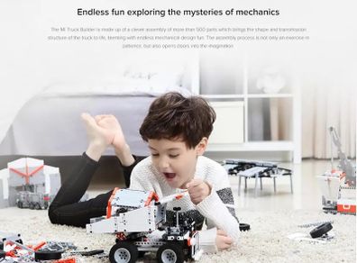 Xiaomi Mi Building Block Mine Truck Steering Wheel Control Dump Lift Smart Remote Control For Kids