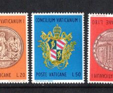 1970 Vatican City The 100th Anniversary of the Vatican Council Commemorative Stamps Mint Never Hinged (MNH)