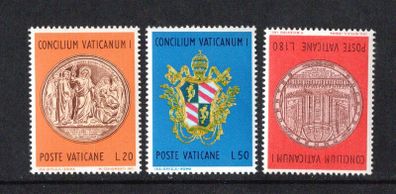 1970 Vatican City The 100th Anniversary of the Vatican Council Commemorative Stamps Mint Never Hinged (MNH)
