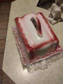 Antique Cheese Dish / BUTTER DISH