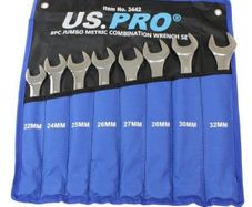 8pc Jumbo Metric Combination Wrench Set | 22-32mm | Heavy Duty | NEW