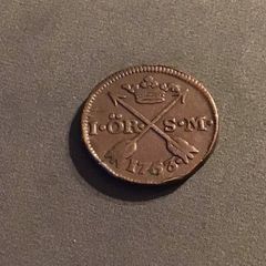 Sweden 1763 Copper One Ore