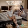 King Size Airbed, Inflatable Mattress, Air Bed with Built in Pump, Blow Up Mattress, Folding Guest Bed Self Inflating with Flocked Surface for Camping and Home Use, 203cm x 152cm x 46cm Image 4