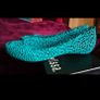 Melissa turquoise rubber rain sandals shoes ballerinas 38 5 Image 4